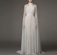 Robe longue tendance 2025 en stock, nouvelle collection, ornée de perles et de mailles, élégante pour femme, idéale pour les soirées