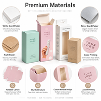 Personnalisez diverses boîtes d'emballage pour produits, boîtes pour articles de première nécessité, boîtes colorées pour cosmétiques, avec trous de suspension et fenêtres transparentes