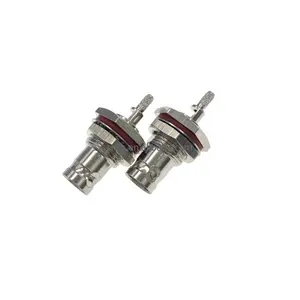 Conector de montaje Jack de mamparo hembra BNC directo de fábrica a prueba de agua para RG316 RG174 RG178 LMR100 Cable Coaxial 50 Ohm