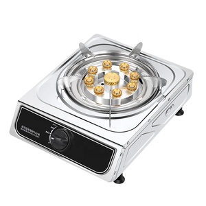 Estufa de Gas de 1 Quemador de nueve boquillas Diseño de ahorro de espacio de acero inoxidable con perillas de seguridad y cocina de Gas portátil de Encendido automático - Product Image 5
