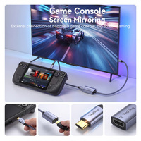 Adaptateur USB C vers HDMI VegGieg 4K 60Hz HDR 10 bits de couleur, câble tressé Type-C mâle vers HDMI femelle, convertisseur vidéo