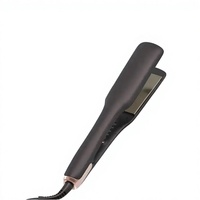 Plancha de Pelo Ancha y Portátil para Uso Mundial con Apagado Automático Inteligente