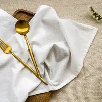 ผ้าเช็ดปากผ้าลินินย้อมธรรมดาสำหรับใช้ในครัว,ผ้าปูโต๊ะอาหารมื้อค่ำงานแต่งงานทำจากผ้าคอตตอนสำหรับร้านอาหารสั่งทำได้
