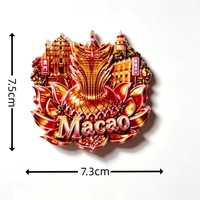 Aimants de réfrigérateur 3D de Macao, Chine, Asie – Souvenirs touristiques, collection d'autocollants, articles de décoration, cadeaux