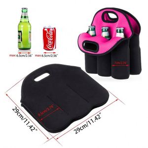 Porte-bouteilles et canettes en néoprène isolé pour 6 bouteilles, porte-gobelets, sac de transport - Product Image 2