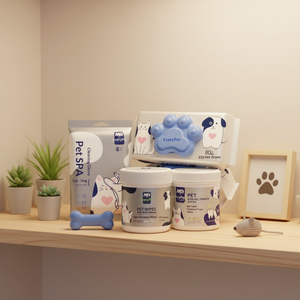 Lingettes épaisses et douces pour animaux de compagnie, pour le nettoyage des yeux et des oreilles des chats et des chiens, en tissu non tissé, 70x140cm, désodorisantes, vente en gros - Product Image 4