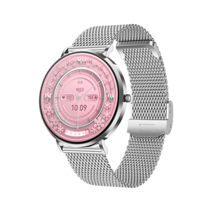 Montre connectée Android T8PRO Fashion en acier inoxydable ultra-mince avec écran AMOLED, appels Bluetooth, étanche IP68, magnétique, sportive, pour femmes, 2024 - Product Image 4