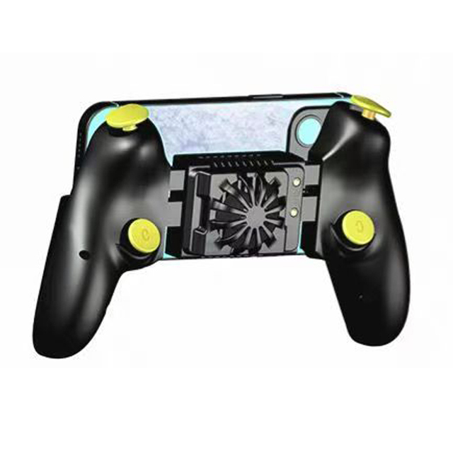 DIY Phone Gamepad Controller Rules of Survival Mobile Game Fire Four-button Six-finger Fan Cooler Gamepad