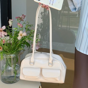 กระเป๋าใต้วงแขนสำหรับผู้หญิงสีขาวนวลความจุขนาดใหญ่กระเป๋าซิปสำหรับเดินทางทุกวันฤดูใบไม้ผลิฤดูร้อนกระเป๋าแฟชั่น - Product Image 4