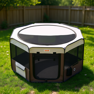 Recinto Pieghevole per Animali Domestici 46 Pollici Ottagonale, Cuccia Portatile per Cani da Interno ed Esterno, Impermeabile in Tessuto Oxford 600D - Product Image 2