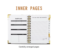 Carnets personnalisables à spirale avec couverture en papier A4/A5/A6/B6, agenda hebdomadaire Happy Planner, impression de livre de planification avec boîte – Nouveauté 2027