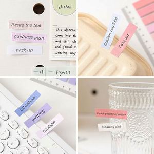 Pestañas Adhesivas Transparentes Impermeables de PET con Gradiente de Color, Notas Adhesivas Fluorescentes Resaltadoras de 17*8.5cm Personalizables para - Product Image 3