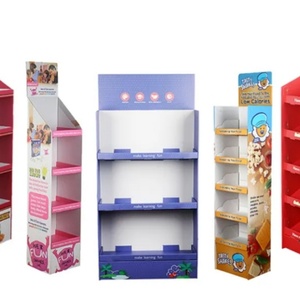 Présentoir de sol en carton ondulé recyclable pour produits de soin de la peau – Vente en gros - Product Image 3
