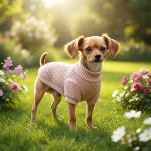 Suéter para Mascotas Jersey Norwood Talla M 45 cm, Ropa para Perros de Punto Color Durazno - Product Image 3