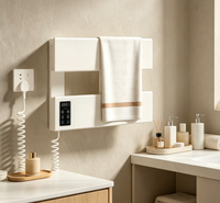 Sèche-serviettes électrique mural intelligent à commande tactile, porte-serviettes, séchage et stérilisation pour salle de bain