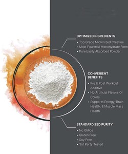 Créatine monohydrate en poudre Lifegarden avec formule pure de haute pureté pour la nutrition sportive en salle de sport, soutien musculaire - Product Image 5