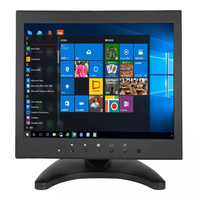 Monitor Industri Layar Sentuh Kapasitif 9.7 Inci 10 Inci dengan AV/BNC/VGA/HD/USB