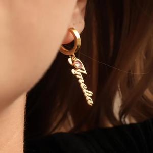 Roestvrijstalen Geboortesteen Hanger Oorbellen 12 Verjaardag Zirkoon Ce Certificering Gepersonaliseerde Kerstcadeaus - Product Image 2