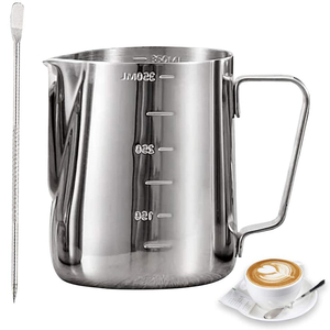 Thép không gỉ hấp bình sữa Jug phong cách hiện đại Espresso pha cà phê nghệ thuật garther garther Barista Bộ - Product Image 1