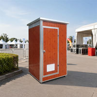 Toilettes modulaires d'extérieur pour événements, assemblage rapide, résistantes aux intempéries, structure en panneaux sandwich, toilettes préfabriquées portables