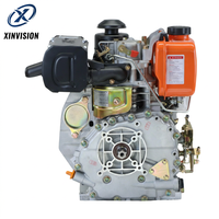 Moteur diesel robuste 178F 296cc 6HP, moteur de motoculteur renforcé avec compatibilité complète des engrenages pour l'approvisionnement des usines OEM