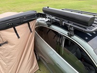 Réservoir d'eau de toit de voiture en aluminium pressurisable, chauffé au solaire, pour douche de camping avec valve d'air, stockage d'eau pour 4x4 tout-terrain et expéditions terrestres