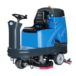 Battery Powered Ride-on Auto Electric Floor Scrubber Polishing Machine Farm Cleaning Equipment Ride on Floor Sweeper