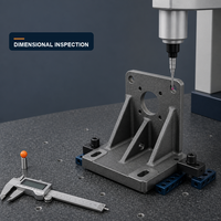 Support de fixation pour machine-outil en fonte gris sur mesure EN 1561, pièces d'équipement usinées CNC moulées par sablage