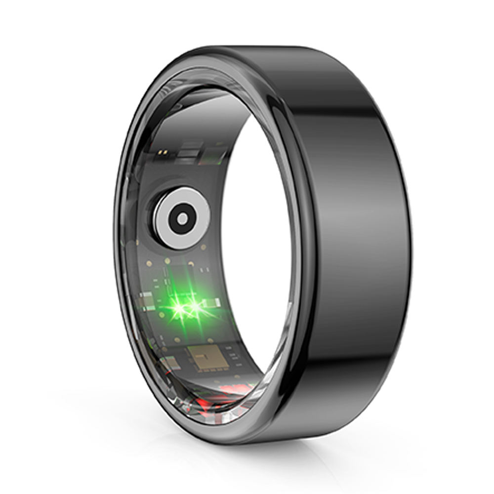 R02 Smart Finger Ring Health Tracker Heart Rate Blood Oxygen Monitoring Waterproof Sports Smart Rings for Men Women