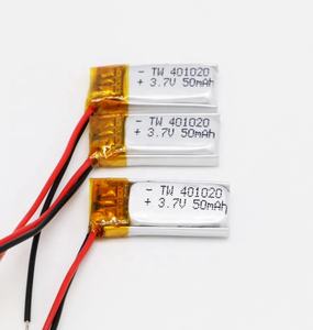 401020 50mah 3.7v caso duro drone arricchire celle della batteria ai polimeri di litio di alimentazione - Product Image 3