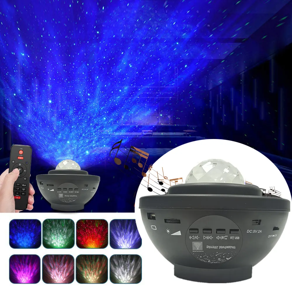 Hot sell nebula sky kids gift LED laser night light starry projector galaxy starry stuffed animal projector lamp with speaks