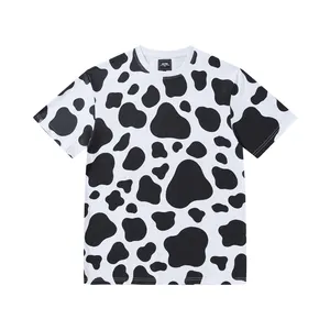 Koeien Over Zeefdruk Unisex Hoge Kwaliteit 100% Katoen Custom Losse T-shirt