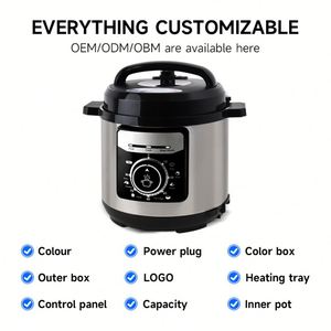 Cuisinière à pression électrique intelligente de grande capacité 6L, multifonctionnelle, en aluminium antiadhésif, en acier inoxydable, pour usage domestique - Product Image 3