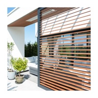 Pare-soleil extérieur en aluminium à lames réglables, imperméable, résistant à la chaleur, durable, léger, ventilation, économie d'énergie