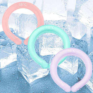 Anneau de cou de glace de refroidissement de bande de glace du Japon SportingPcm Tube de cou d'anneau froid de gel de cou d'anneau de glace pour le paquet plus frais extérieur - Product Image 1