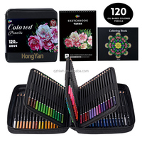 120 couleur ensemble de crayons à base d'huile en bois couleur plomb Art dessin stylo Kit de rangement papeterie ensemble outil