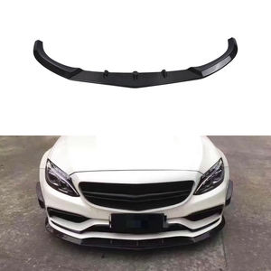 Divisor de Labio Delantero de Fibra de Carbono para <span class=keywords><strong>Mercedes</strong></span> Benz C63 C63S W205 <span class=keywords><strong>AMG</strong></span> con Recortes para Faros Antiniebla, Labio Inferior de Parachoques Delantero, Piezas de Modificación de Coche - Product Image 1