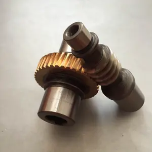 Brass / Alloy Steel / Ductile Iron Worm Gear and Worm Shaft