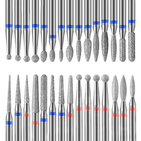 Boîte de 30 embouts de ponçage pour ongles en forme de tête de maïs, outils de remplacement pour le retrait des ongles, haute dureté, résistants à la chaleur