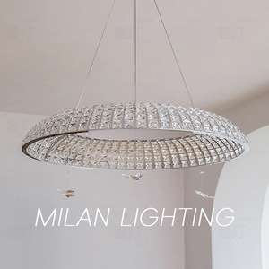 The Manufacturers Best-Selling Light Luxury <strong>Crystal</strong> Chandelier, Homestay Duplex Loft Dining Room Lamp, Bedroom French - Product Image 2