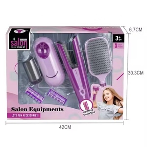 Plancha de pelo <span class=keywords><strong>con</strong></span> sonido ligero <span class=keywords><strong>para</strong></span> juego de simulación a pilas, peine de peluquería, equipo de salón, juego de maquillaje <span class=keywords><strong>para</strong></span> <span class=keywords><strong>niñas</strong></span>, juego de juguetes <span class=keywords><strong>para</strong></span> niños - Product Image 3