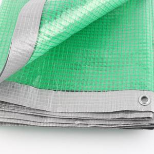 Bâche en maille PE translucide 6x15m (19,68ft x 49,21ft) 0,3mm, imperméable et renforcée, pour échafaudage, auvent extérieur, <span class=keywords><strong>terrasse</strong></span>, rideau de protection, voiture - Product Image 6