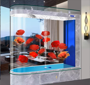Nouvel <span class=keywords><strong>Aquarium</strong></span> de Luxe 2026 avec Écran de Séparation <span class=keywords><strong>en</strong></span> Verre Ultra Blanc, Filtre Flottant <span class=keywords><strong>en</strong></span> Verre, 600L, pour Extérieur et Bureau - Product Image 6