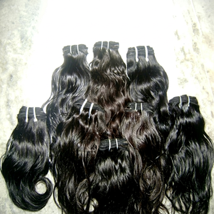 ผมแท้ Remy เกรดพรีเมียม ไม่ผ่านการแปรรูป ลอนธรรมชาติ 100% ไม่พันกัน ผมเวอร์จินอินเดียแท้ 100 กรัม ต่อผมแบบเย็บสองชั้นด้วยเครื่องจักร - Product Image 1