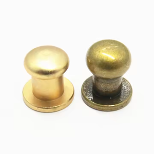 9*12MM or bouton goujons Rivet métal vis arrière taches pour <span class=keywords><strong>maroquinerie</strong></span> <span class=keywords><strong>Rivets</strong></span> balle cuir vêtements Punk bricolage cuir artisanat - Product Image 3