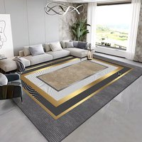 Salon grand tapis en cachemire matériau en microfibre chambre à coucher tapis de maison tapis lavable de luxe léger nordique