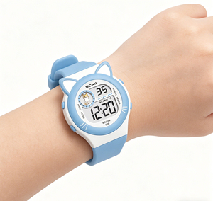 Montres numériques pour enfants, filles et garçons, étanches 30M, avec lumières colorées, design animal mignon, montre-bracelet pour l'extérieur, excellent cadeau pour les enfants <span class=keywords><strong>de</strong></span> 5 à 12 ans - Product Image 4