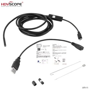Endoscope médical USB avec 70 °   Caméra étanche IP67 à angle de vue de 7 mm pour Android, câble souple de 10 m et capteur CMOS 1/<span class=keywords><strong>9</strong></span>\" - Product Image 4