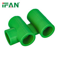 IFAN haute qualité 100% matière première 25-110 MM réduisant le raccord de tuyau TEE PPR raccords PPR