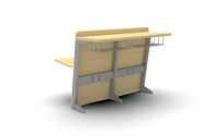 Ensemble de meubles modernes multimodaux pour salle de classe Bureaux en alliage d'aluminium Chaises pour salles de conférence Sièges en rangée pour écoles universités